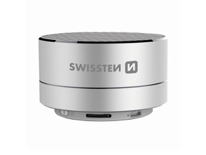 SWISSTEN i-METAL zvučnik Bluetooth, srebrni