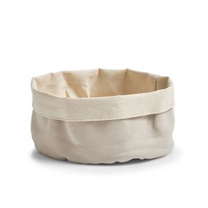 ZELLER platnena košara za kruh 20x12 cm, siva-bež 18001