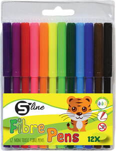 Flomasteri S-LINE, 12 boja