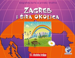 ZAGREB I ŠIRA OKOLICA 1: 175 000, Geografska  karta za prirodu i društvo