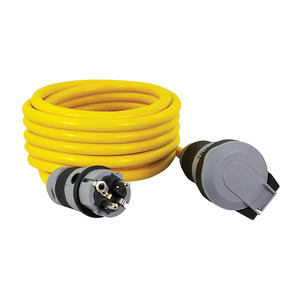 COMMEL produžni kabel s utikačem i natikačem "šuko", svjetlosni indikator napona, AT N07V3V3-F 3G2,5 / 10 m