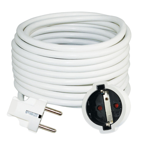 COMMEL produžni kabel s utikačem i natikačem "šuko", H05VV-F 3G1,5 / 8 m