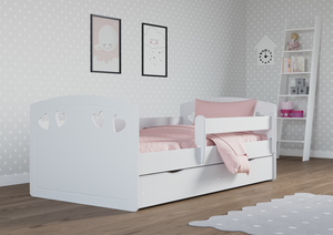 Drveni dječji krevet Julia s ladicom 180*80 cm - bijeli