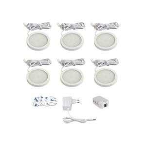 X-LIGHT LED lampi za ormar, hladna bijela 6000K, bijela, 6 kom