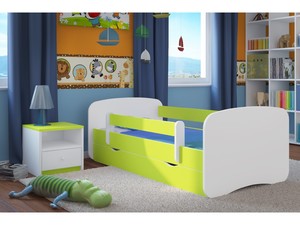 Drveni dječji krevet Perfetto s ladicom - zeleni - 160*80