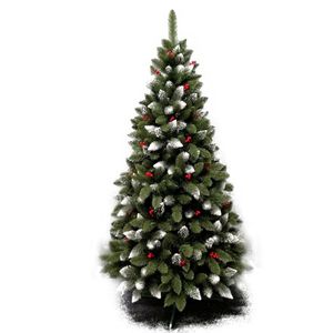 Umjetno božićno drvce – IZA s crvenim perlama – 220cm