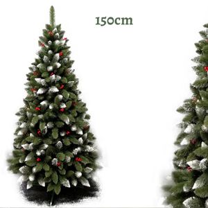 Umjetno božićno drvce – IZA s crvenim perlama – 150cm