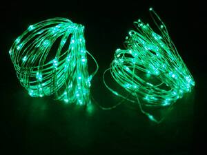 LED lampice niz 200L/20m zelena
