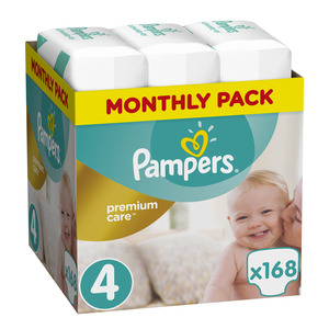 Pampers Premium Care mjesečno pakiranje S4 168 kom