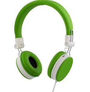 STREETZ slušalice HL-223, s mikrofonom, 3.5 mm, zelene