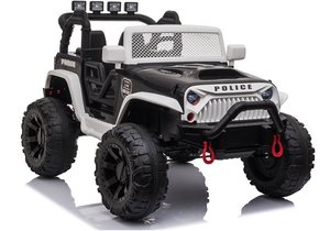 Automobil na akumulator Jeep JC666 Policija crni