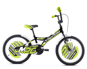 CAPRIOLO dječji bicikl BMX 20"HT MUSTANG crno/zeleni