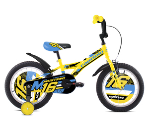 CAPRIOLO dječji bicikl BMX 16"HT MUSTANG plavo/žuti