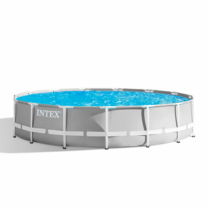 INTEX premium montažni bazen 457 x 107 cm sa filter pumpom + podloga + pokrivalo za bazen + ljestve