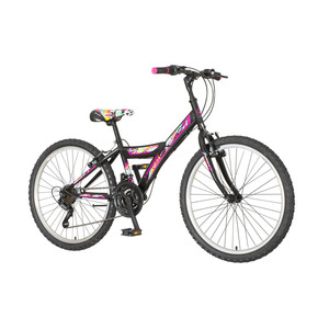 MAGNET dječji bicikl 24 " VENSINI crno/rozi