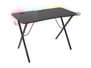 Genesis Holm 200 RGB, gaming stol, crni/karbon