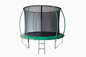 LEGONI trampolin SPACE sa zaštitnom mrežom  i ljestvama, 366cm- tamnozeleni