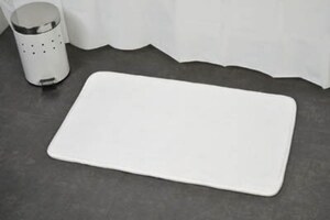 TENDANCE podloga za kupaonu 45 x 75 cm mikrofibra, bijela