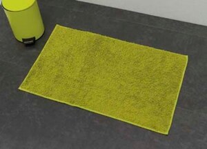 TENDANCE podloga za kupaonu 45x75 cm poliester, žuto zelena