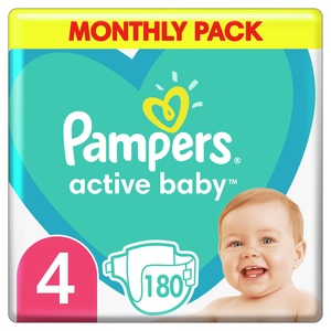 Pampers Active Baby mjesečno pakiranje S4 180 kom