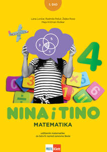 NINA I TINO 4, radni udžbenik matematike za četvrti razred osnovne škole, 1. dio