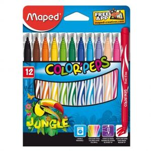 Flomasteri, Color'Peps, Jungle 12/1, Maped