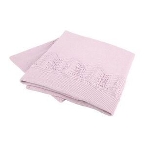 Interbaby Calado prekrivač - pletena dekica 75x100 Pink