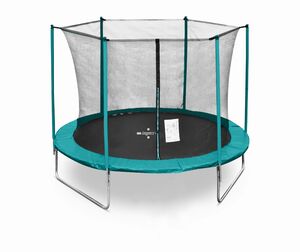 LEGONI trampolin FUN sa zaštitnom mrežom i ljestvama, 366cm, tamno zeleni