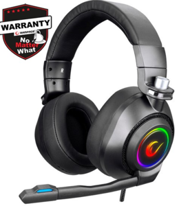 Slušalice RAMPAGE RM-K20 Amaze Black, mikrofon, 7.1, PC/PS4/PS5, RGB, crne