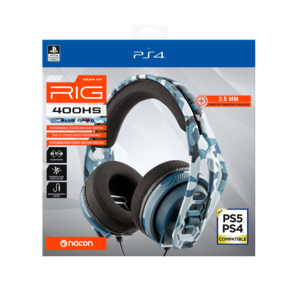 RIG 400HS cammo blue službene Sony Offiicial stereo headset for PS4™/PS5™ žičane gaming slušalice