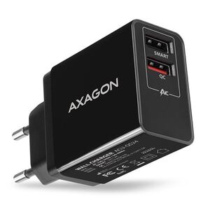 AXAGON ACU-QS24 zidni punjač 1x USB-A QC 3.0 i 1x 1,2A, 24W, crni