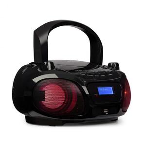 Auna Roadie DAB, CD player, DAB / DAB +, FM, LED disko-svjetlosni efekt , bluetooth, crna boja