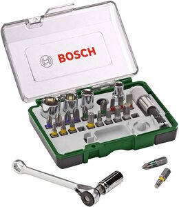 BOSCH 27-dijelni set bitova i nasadnih ključeva