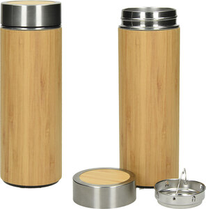Termosica Bormio 450 ml od bambusa s filterom za čaj
