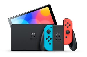 Nintendo Switch Console OLED - Blue & Red joy-con