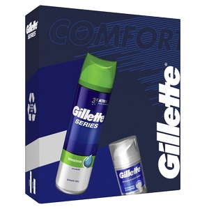 Gillette poklon paket Comfort (gel za brijanje 200 ml, hidratantna krema nakon brijanja 50 ml)