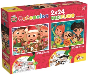 Lisciani Cocomelon dvostrane puzzle 2x24 kom - Započni dan