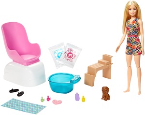 Barbie manikura-pedikura Spa set s lutkom