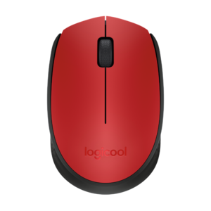 Logitech M171, optički miš, bežični, crveni (910-004641)