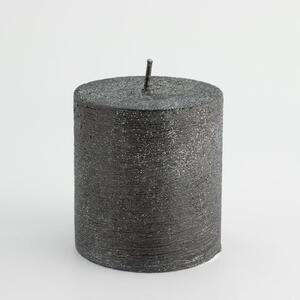 Svijeća metalik 6,8xh7,2cm- crna