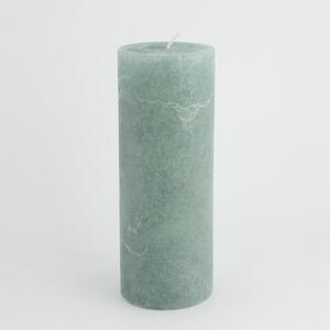 Svijeća frost 6,8xh18cm - saga zelena