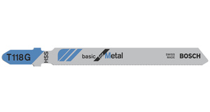 BOSCH List ubodne pile T 118 G, ravni rez, Basic for Metal, ukupna duljina 92 mm