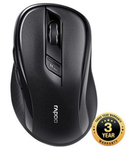 RAPOO M500 Silent Multi-mode, Bluetooth / Wireless, crni, optički, 1 600 DPI, miš
