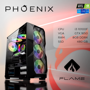 Računalo Phoenix FLAME Z-503 Intel i3-10100F/8GB DDR4/SSD 480GB/GTX 1650