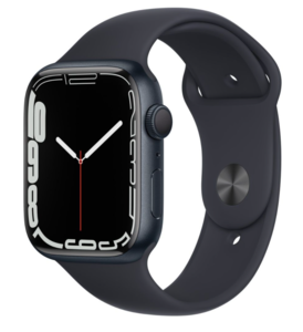Apple Watch Series 7 GPS, 41mm Midnight Aluminium Case with Midnight Sport Band - Regular, pametni sat
