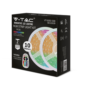 V-TAC LED TRAKA - SET 300 LED 4,8W/m IP20 (2X5M ) RGB