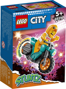 LEGO City Motocikl s pilećom kacigom za vratolomije 60310