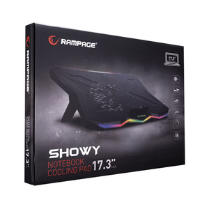 Podloga za hlađenje RAMPAGE AD-RC8 Showy, za laptop, 15-17 ", RGB