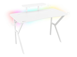 Genesis Holm 320 RGB, gaming stol, bijeli