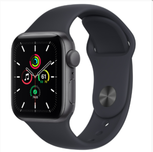 Apple Watch SE (v2) GPS, 2021., 44mm, mkq63bs/a, Space Grey Aluminium Case with Midnight Sport Band, Regular, pametni sat